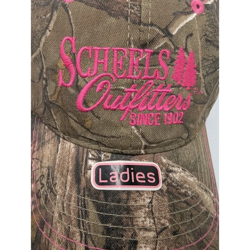 Realtree Camouflage Embroidered Cap Scheels Outfitters Ladies New‎